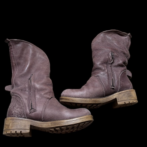 coolway alida dual buckle biker slouch boots - Picture 2 of 3